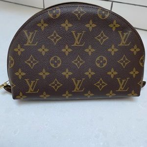 Authentic Louis Vuitton Demi Ronde Cosmetic GM Pouch Monogram
